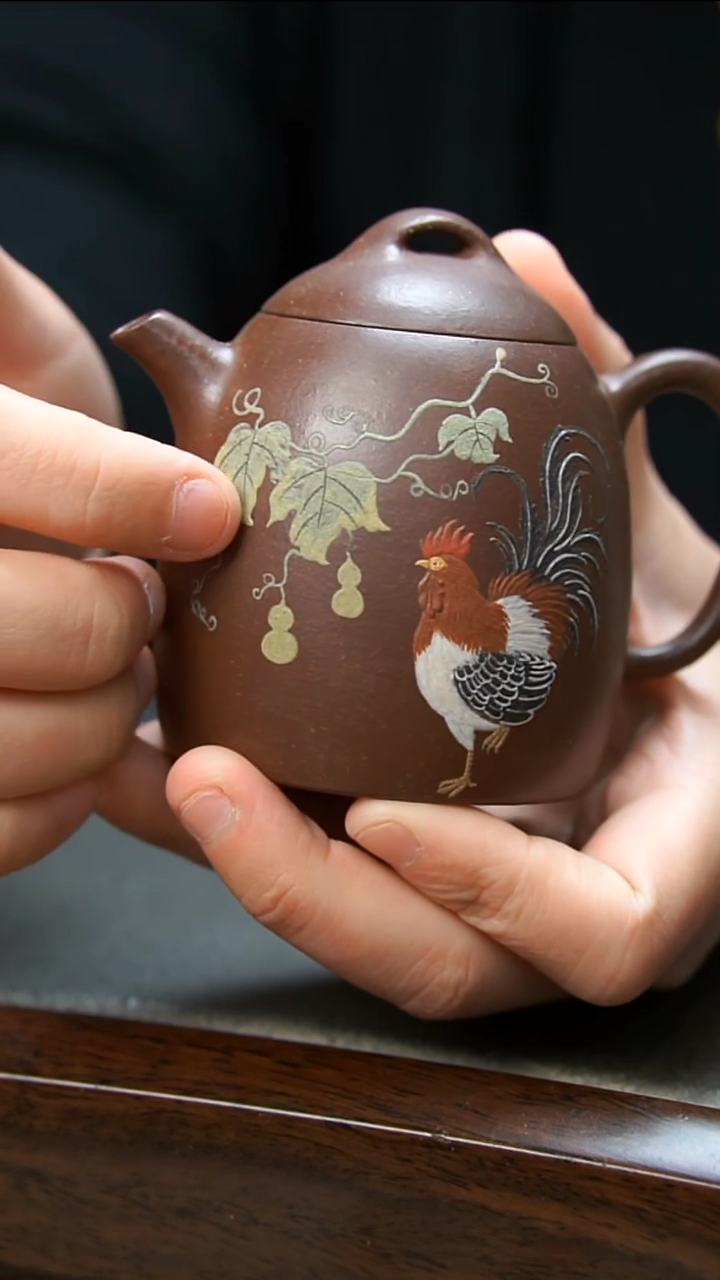 【闪购商品】紫砂茶壶大公鸡秦权壶