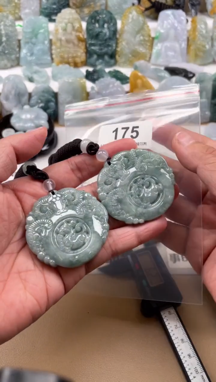 【闪购商品】翡翠颈饰未镶嵌天然缅甸A货翡翠多样性发一175