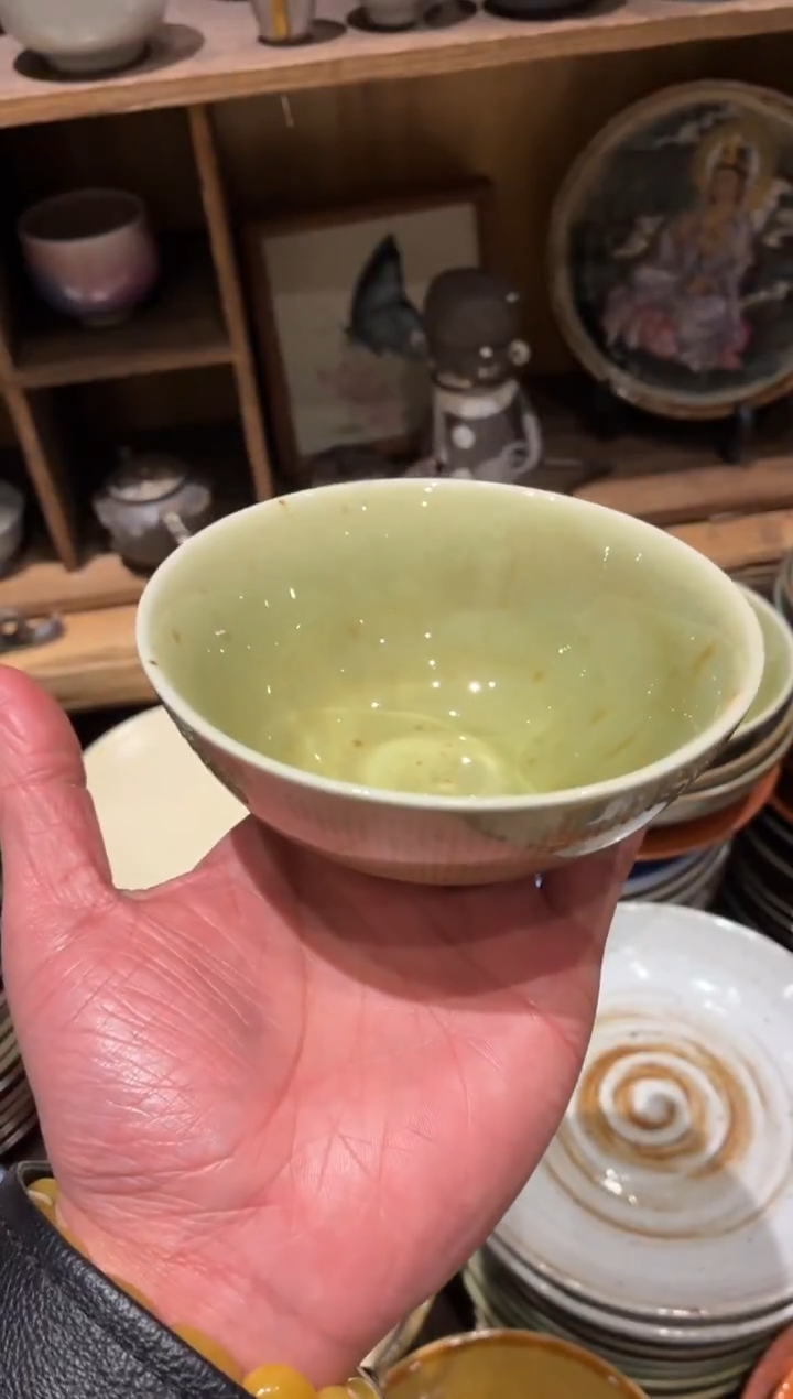 瓷片5寸枣花万福碗1个