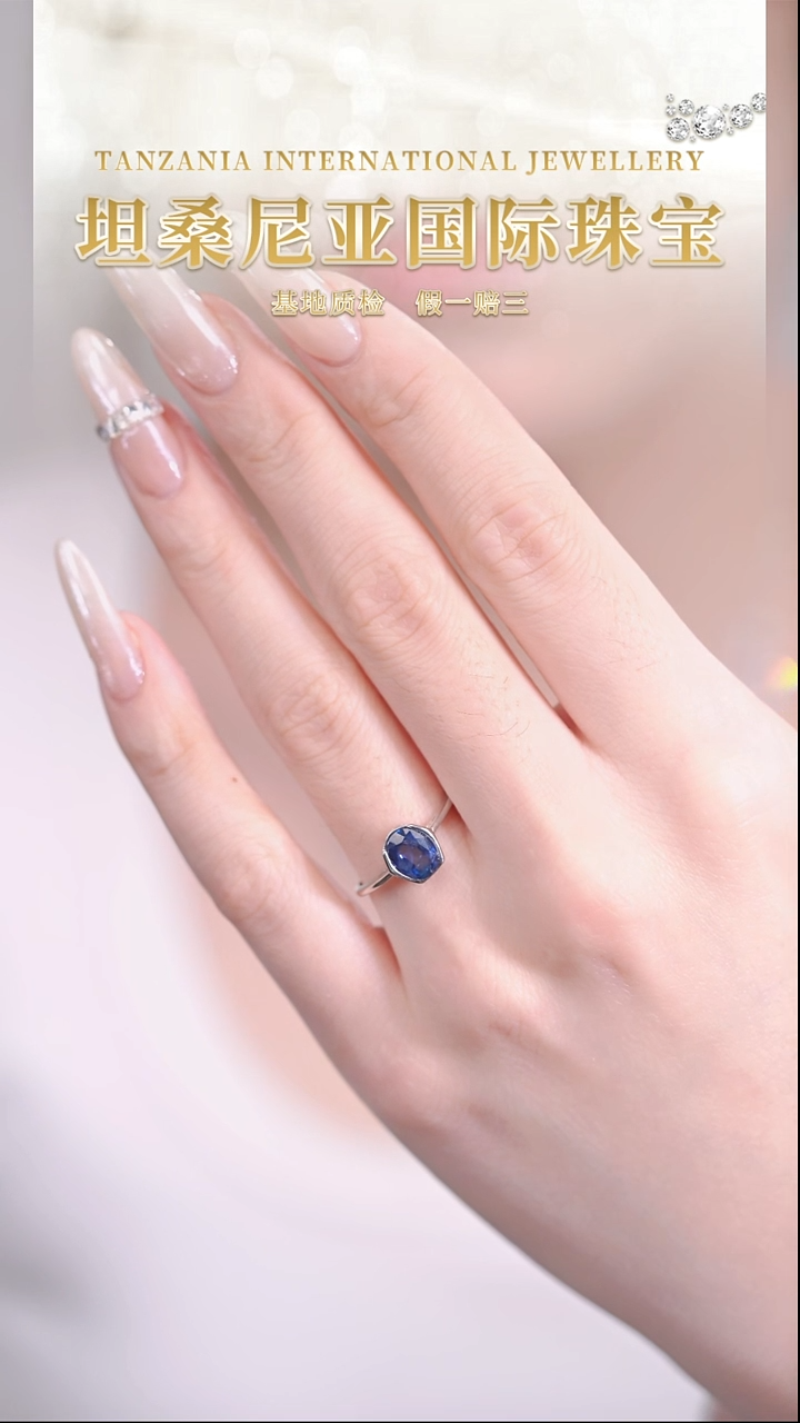 银S925镶嵌戒指红宝石斯里兰卡天然戒指-1.5克拉