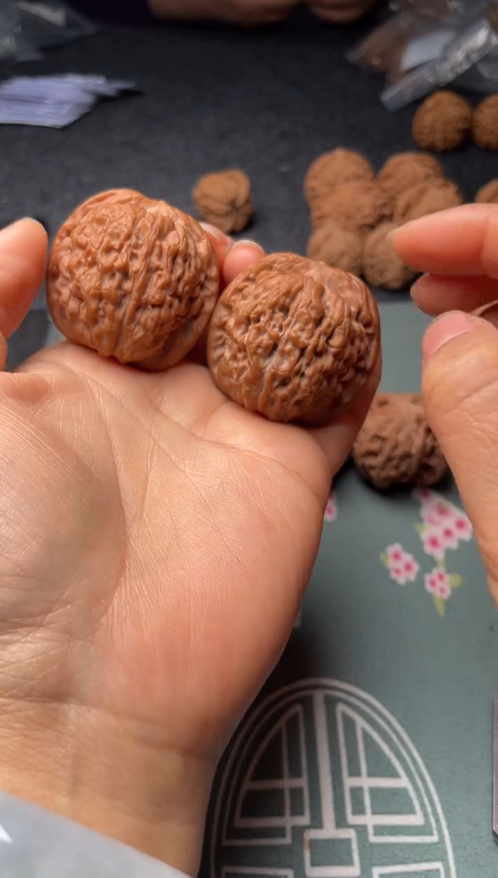 把件文玩核桃w212  莲花 40尺