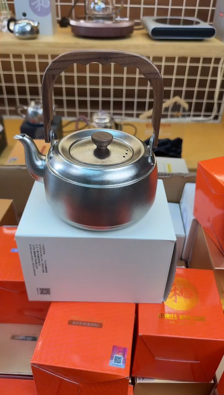 @@器钛纯钛提梁壶