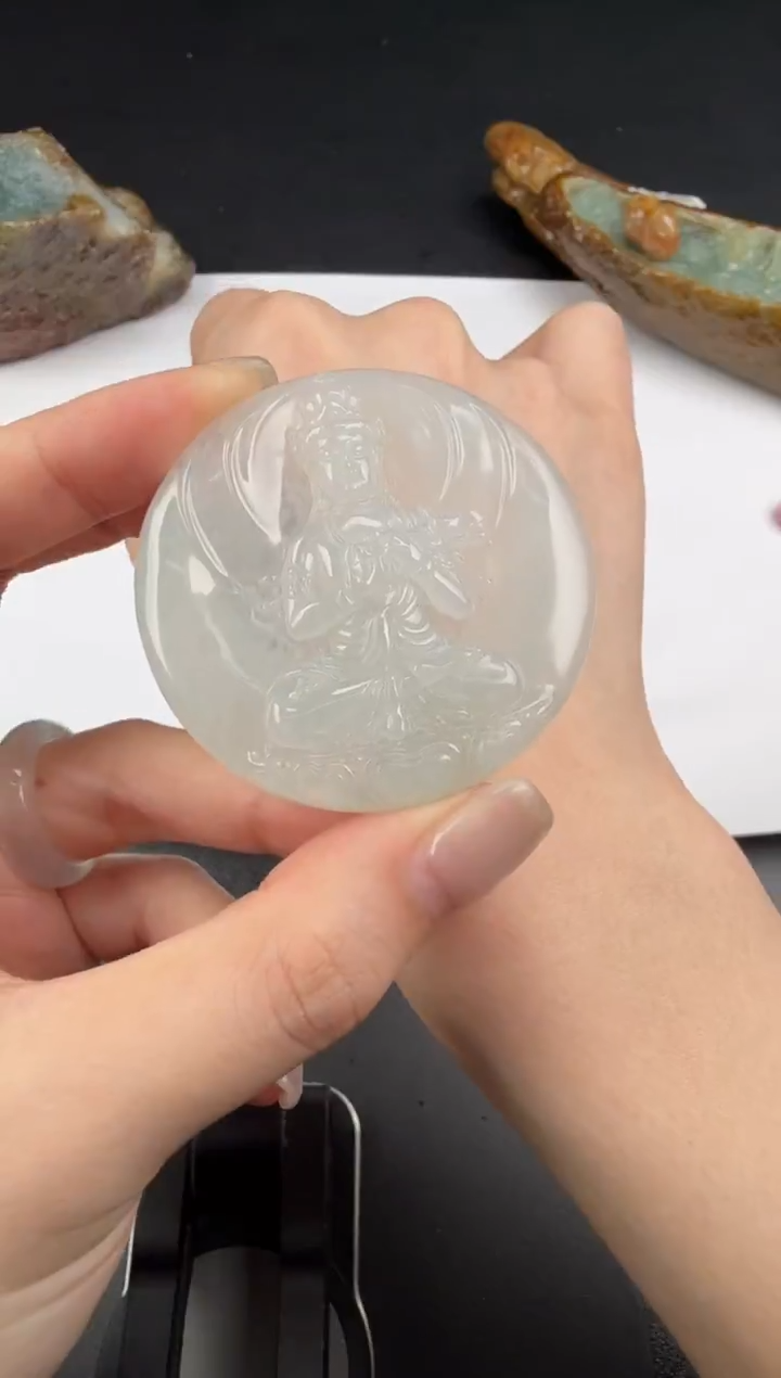 吊坠(不含链)未镶嵌翡翠翡翠饰品-84