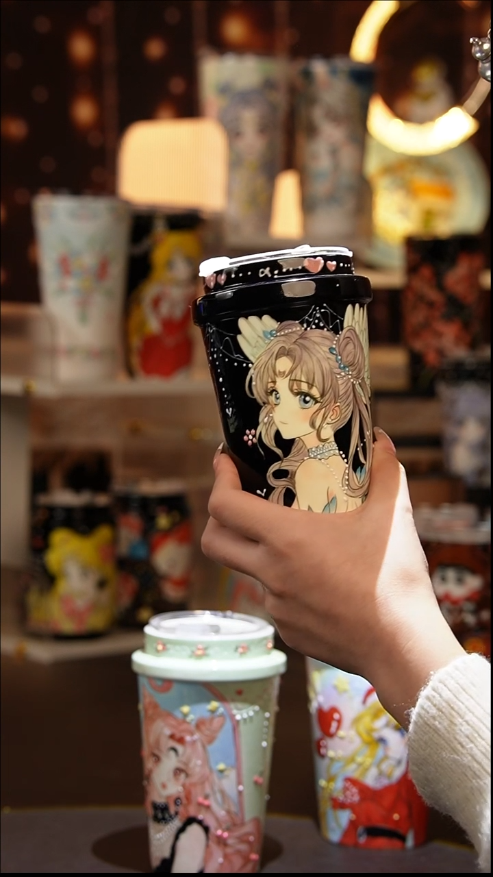 （玉泥）景德镇手工手绘文创陶瓷杯