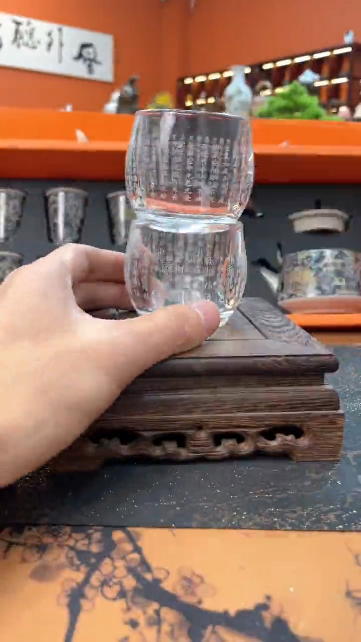 【闪购商品】@@@@@@@@@@@玻璃百福杯+心经杯