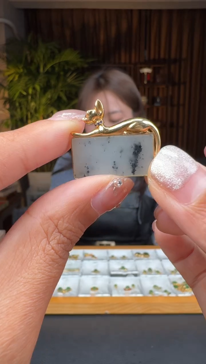 【闪购商品】和田玉2118K金镶嵌2.12黄设计多样性发货