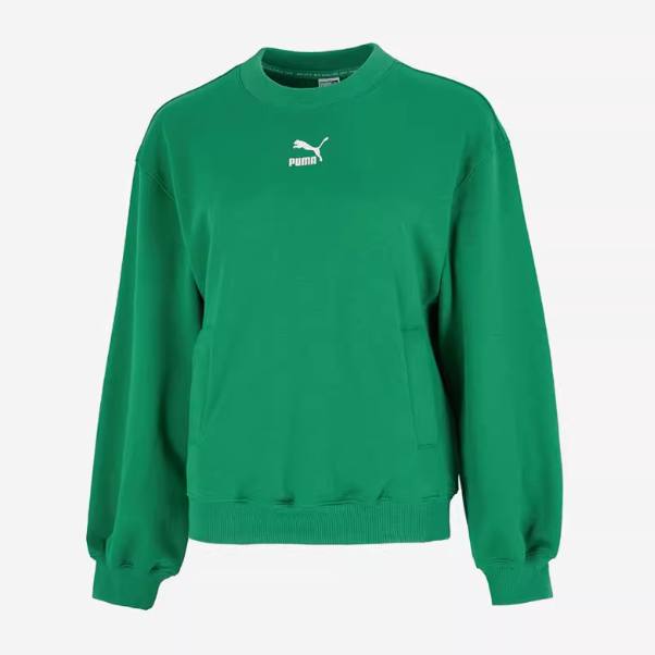 PUMA/彪马【大仓】女子运动休闲印花宽松时尚百搭套头卫衣537518-86