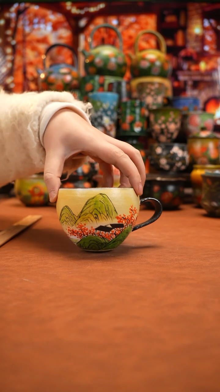 油画   釉下彩   杯子