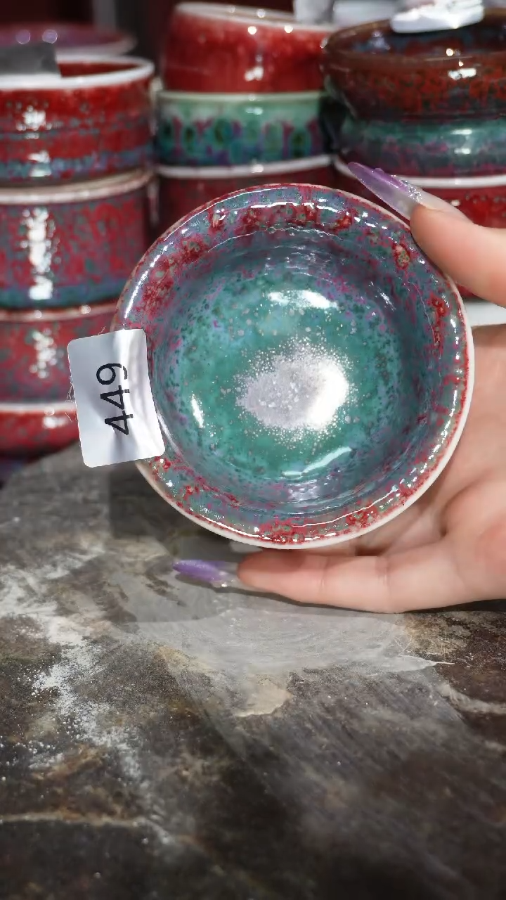 摆件陶精品窑变钧瓷茶器