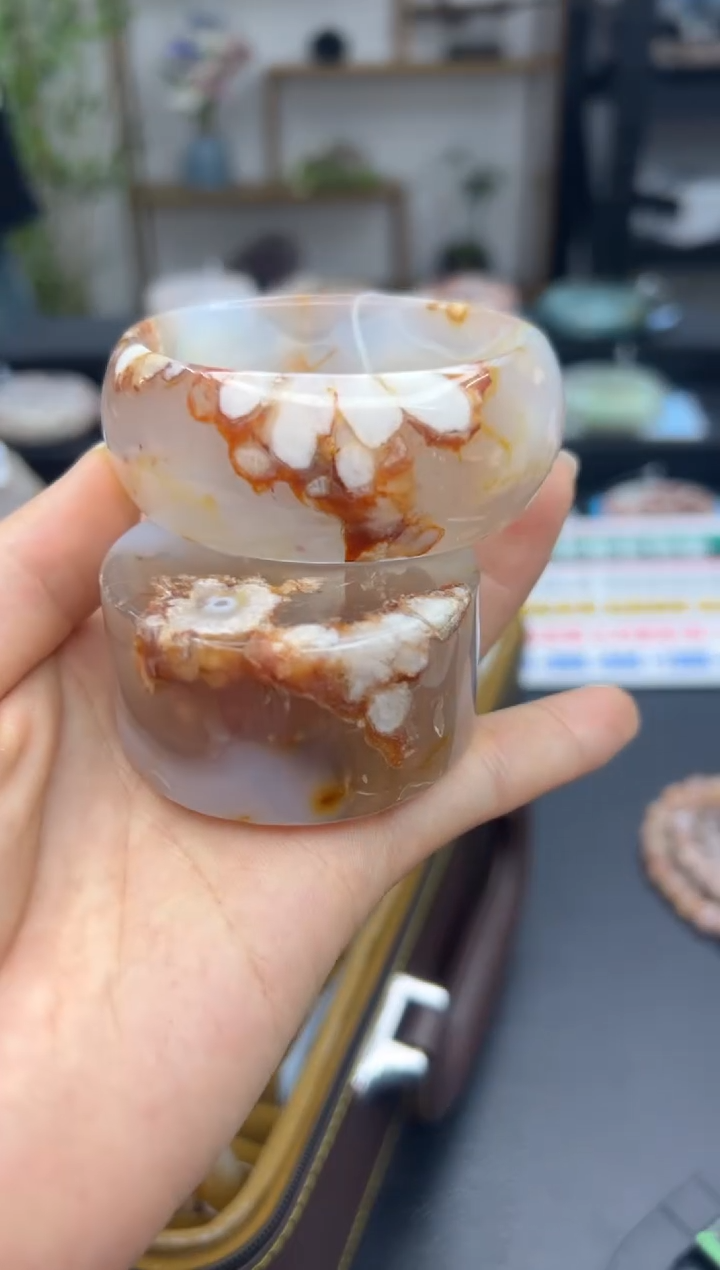 【闪购商品】石英质玉手镯未镶嵌17(54圈赠送镯心)