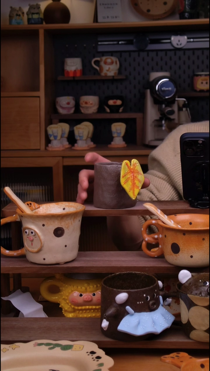 杯子陶景德镇可爱设计师款陶瓷24