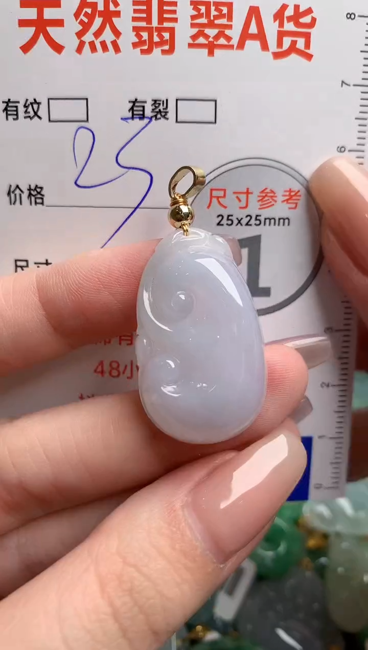 翡翠未镶嵌颈饰23001798
