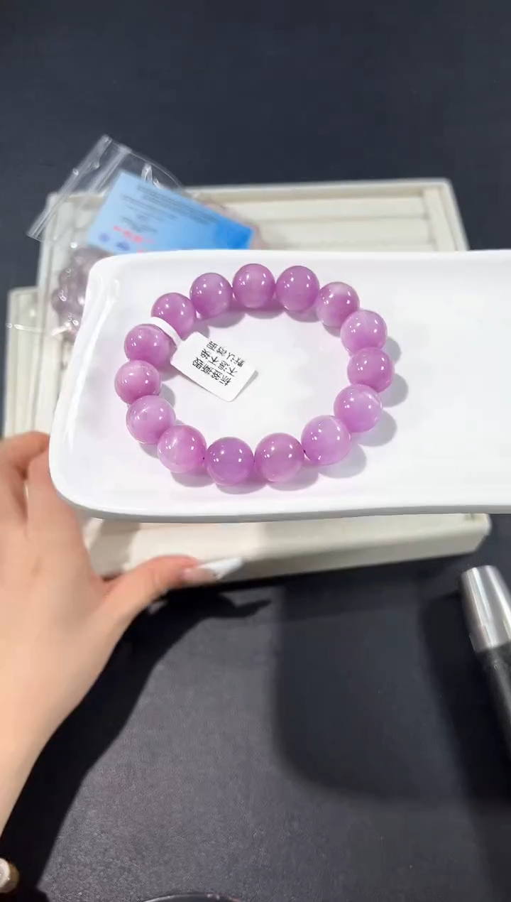 未镶嵌锂辉石手串24p多样性发其一【1条】默认微瑕