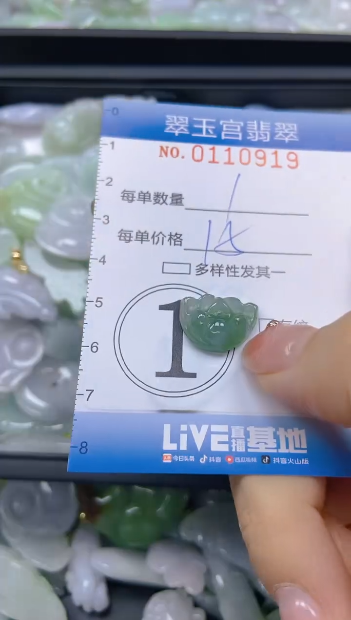 翡翠未镶嵌颈饰闪购0110919