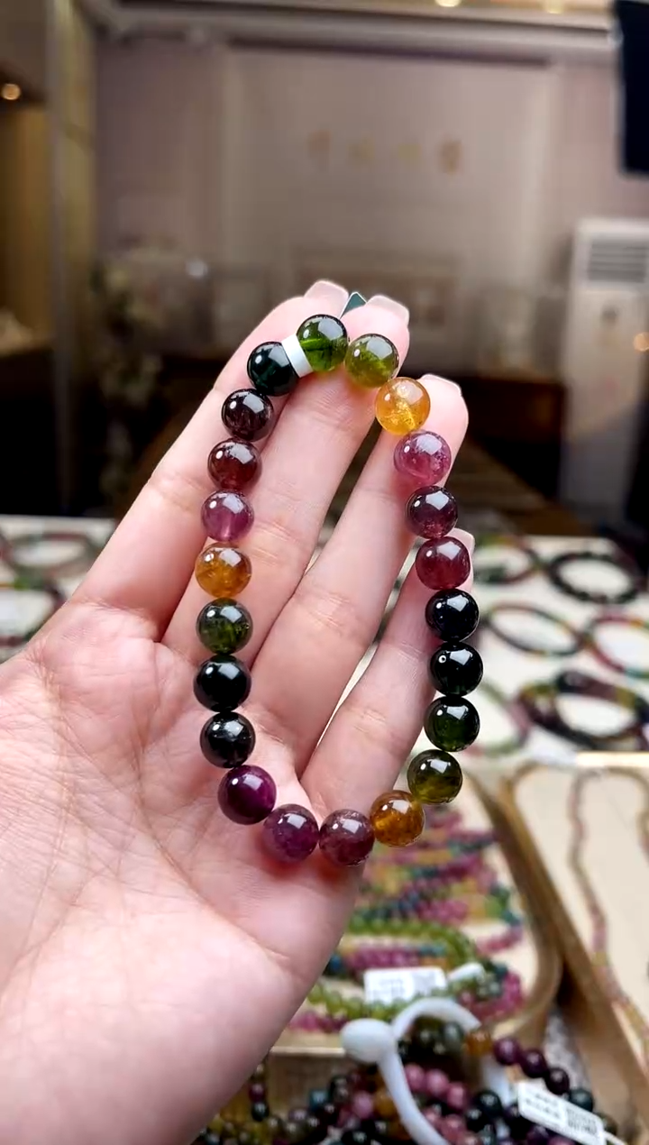 【闪购商品】/未镶嵌碧玺8mm+碧玺单圈多样性发货