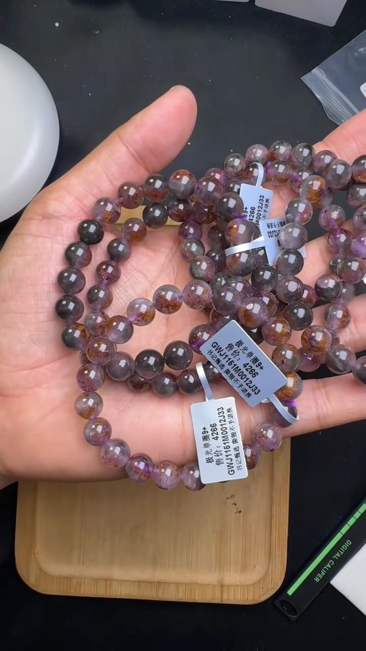 【闪购商品】水晶手链未镶嵌GWJ1151约9mm多样性发一件