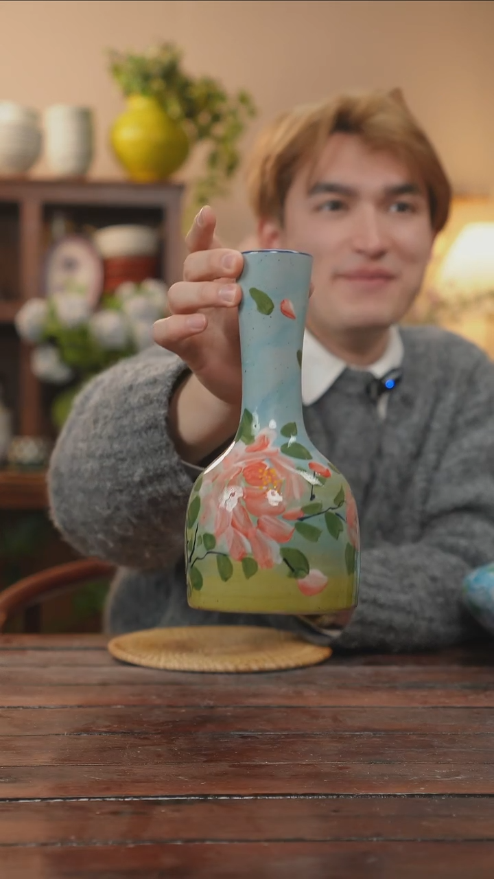 【闪购商品】摆件景德镇手作艺术感花瓶