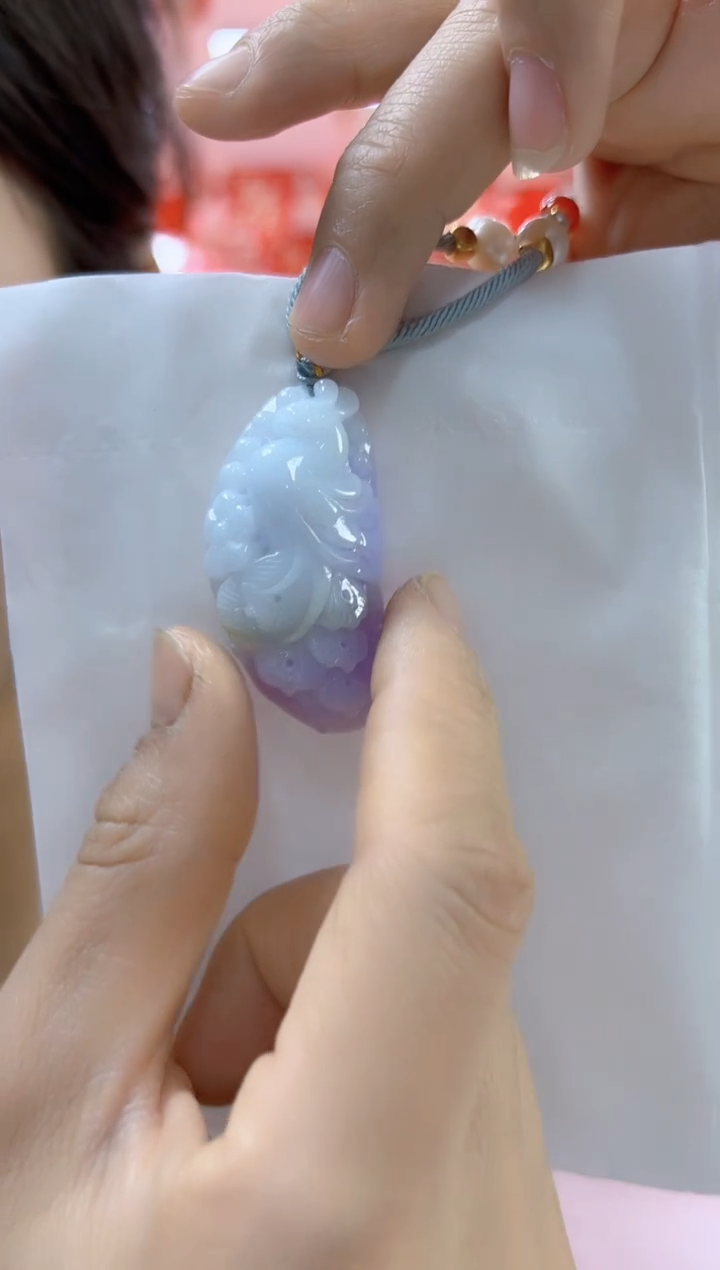 【闪购商品】翡翠颈饰未镶嵌孤品凤凰