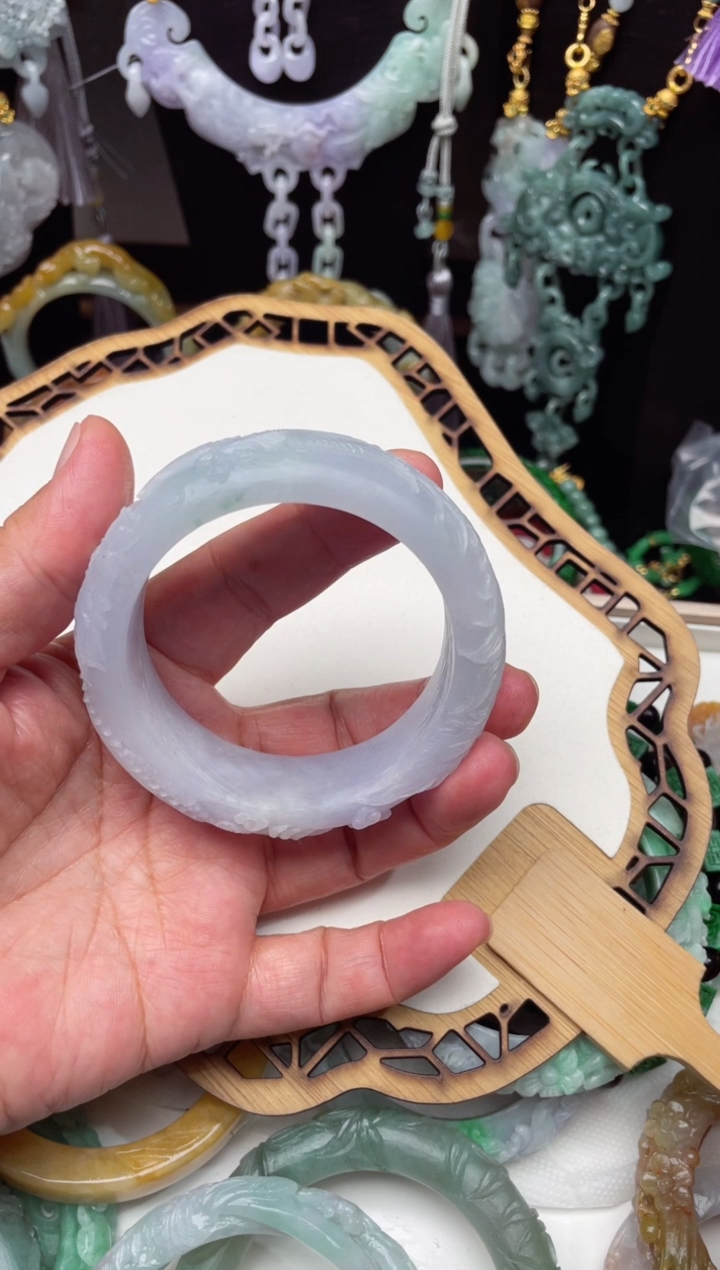 未镶嵌定制翡翠手镯5859