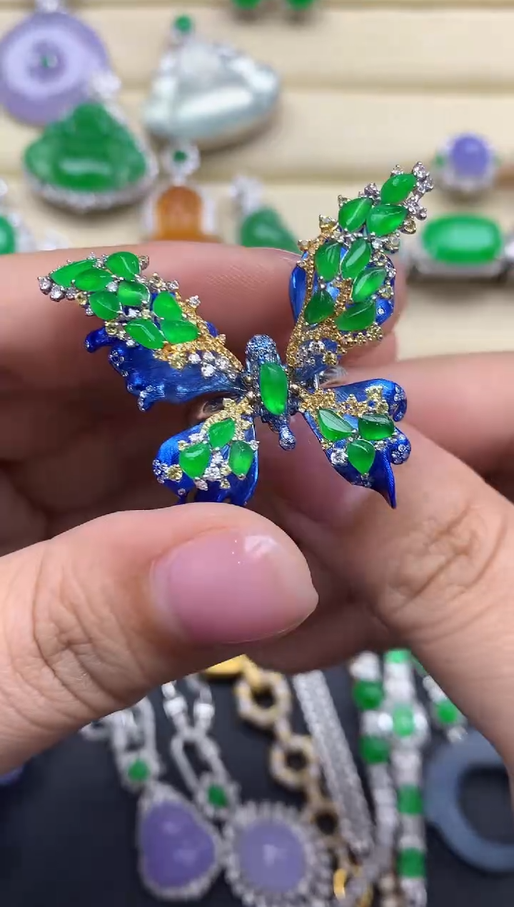 【闪购商品】翡翠颈饰18K金镶嵌789-中国好珍宝