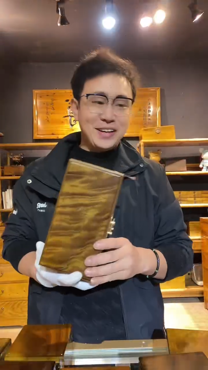 金丝楠木制品乌木首饰盒132