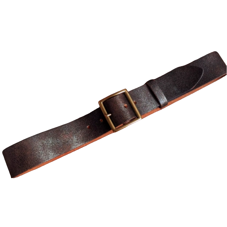 双R 重水洗做旧磨烂爆裂纹皮带美式复古阿美咔叽头层牛皮腰带