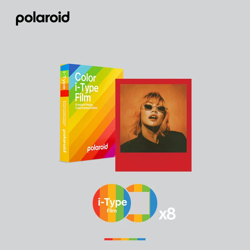 Polaroid宝丽来i-Type胶片拍立得相机礼物相纸8张礼品Now系列可用