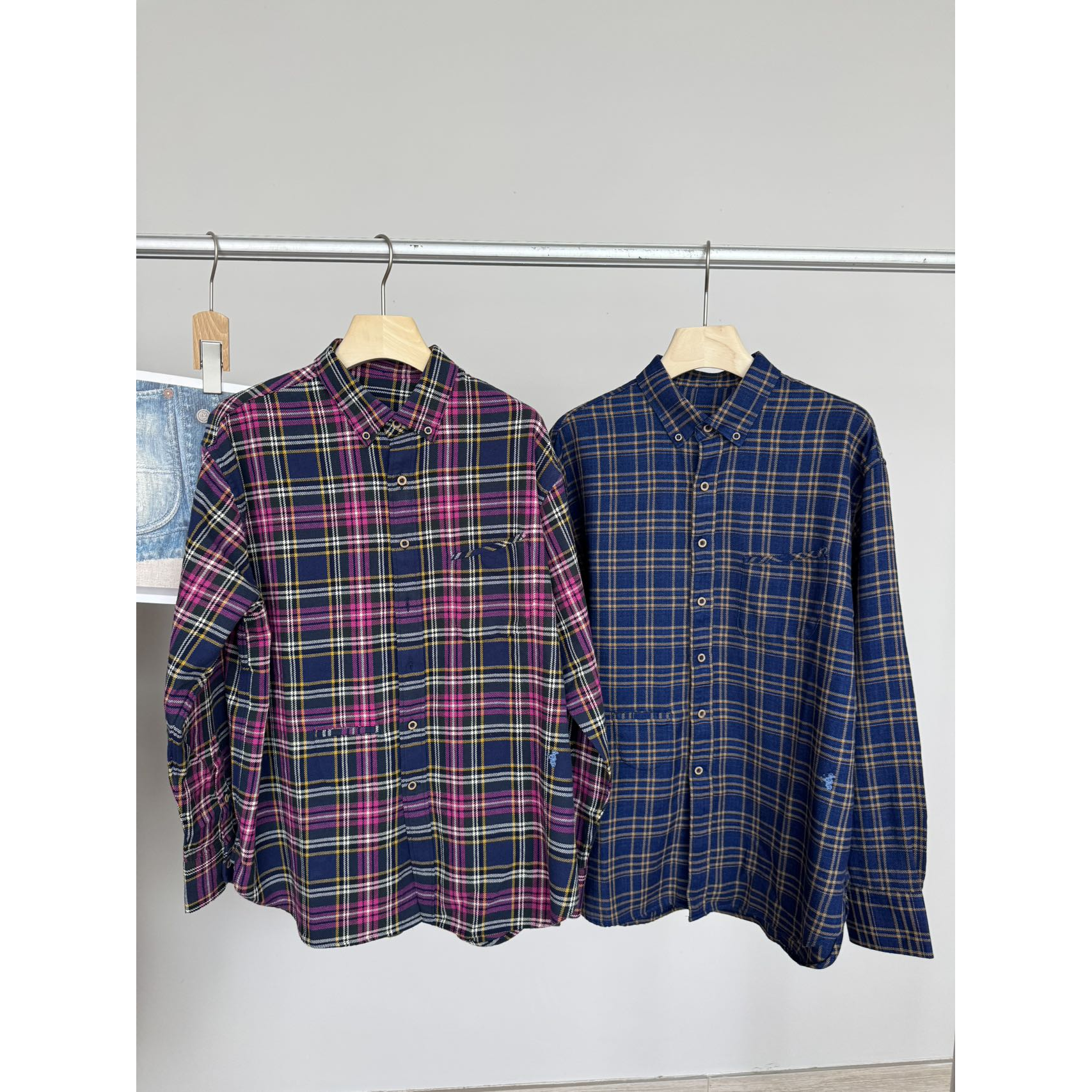 UNDYINGR家新款海马格子衬衫/连衣裙新款潮牌女装