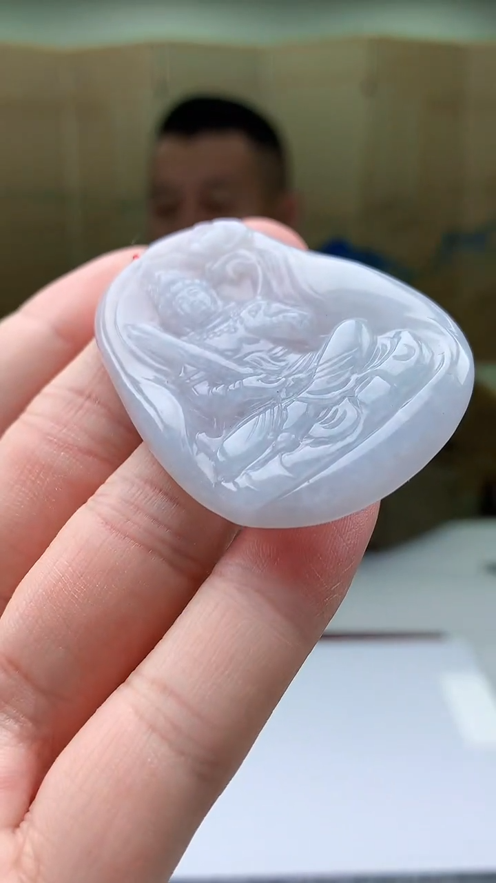 【闪购商品】定制翡翠未镶嵌4812bb-毛货挂件25