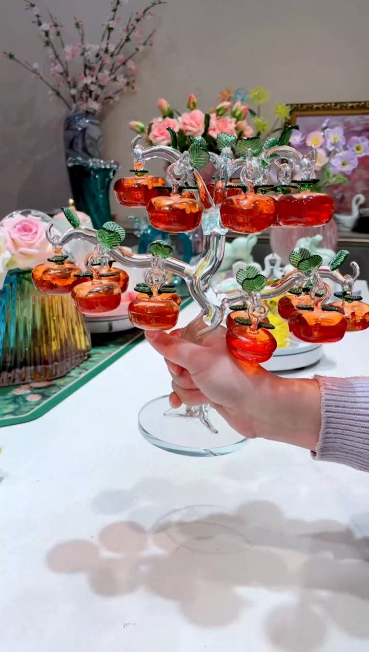 【闪购商品】琉璃手工艺品    18颗柿子树