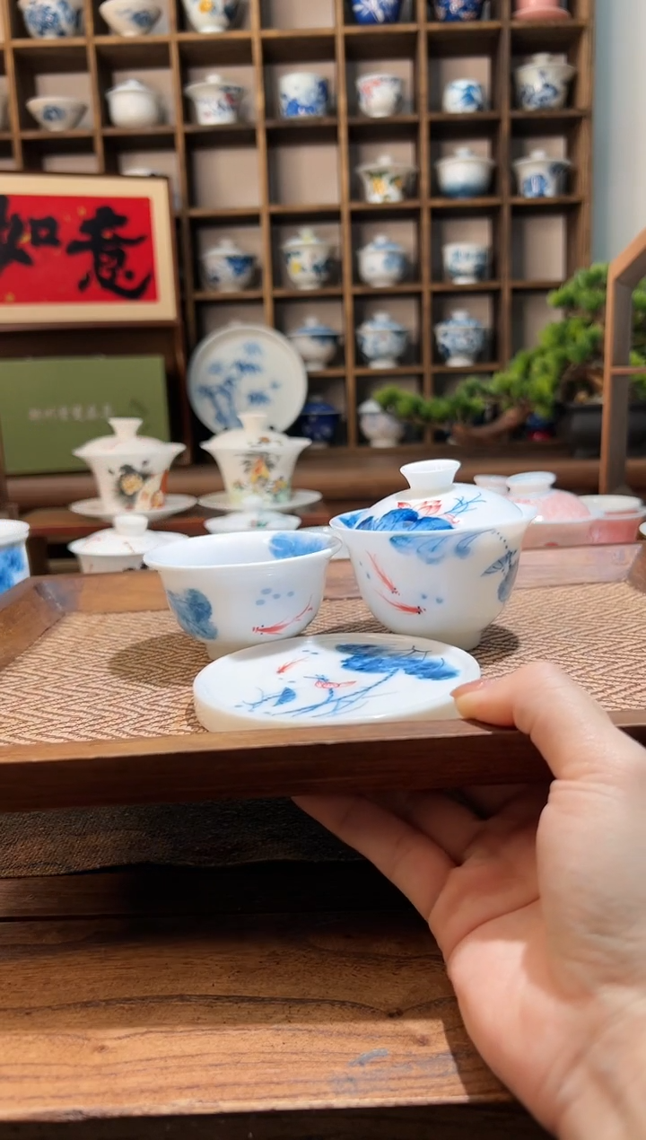 【闪购商品】荷花锦鲤三件套