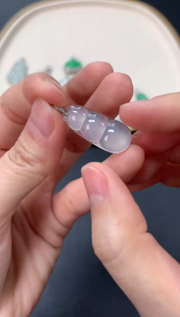 【闪购商品】翡翠吊坠(不含链)18K金镶嵌1380