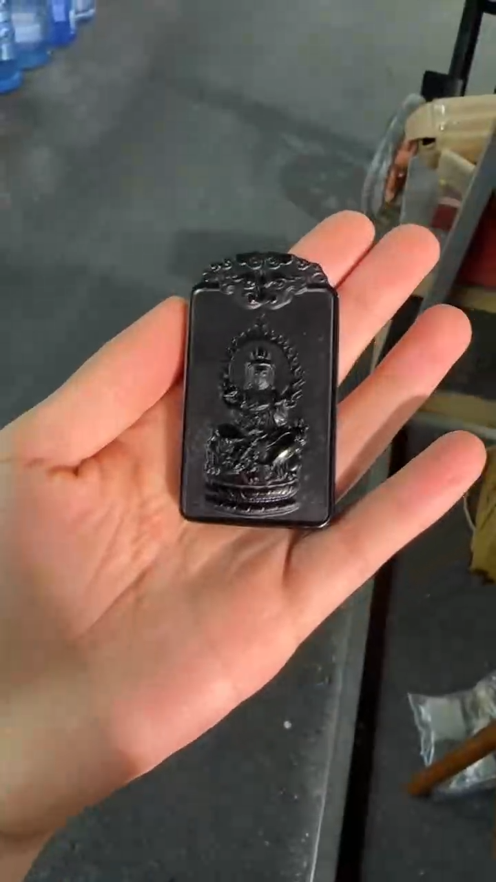 【闪购商品】和田玉（青玉）雕刻牌子未镶嵌青玉雕刻牌