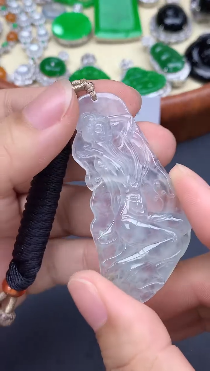 颈饰未镶嵌翡翠422-中国好珍宝