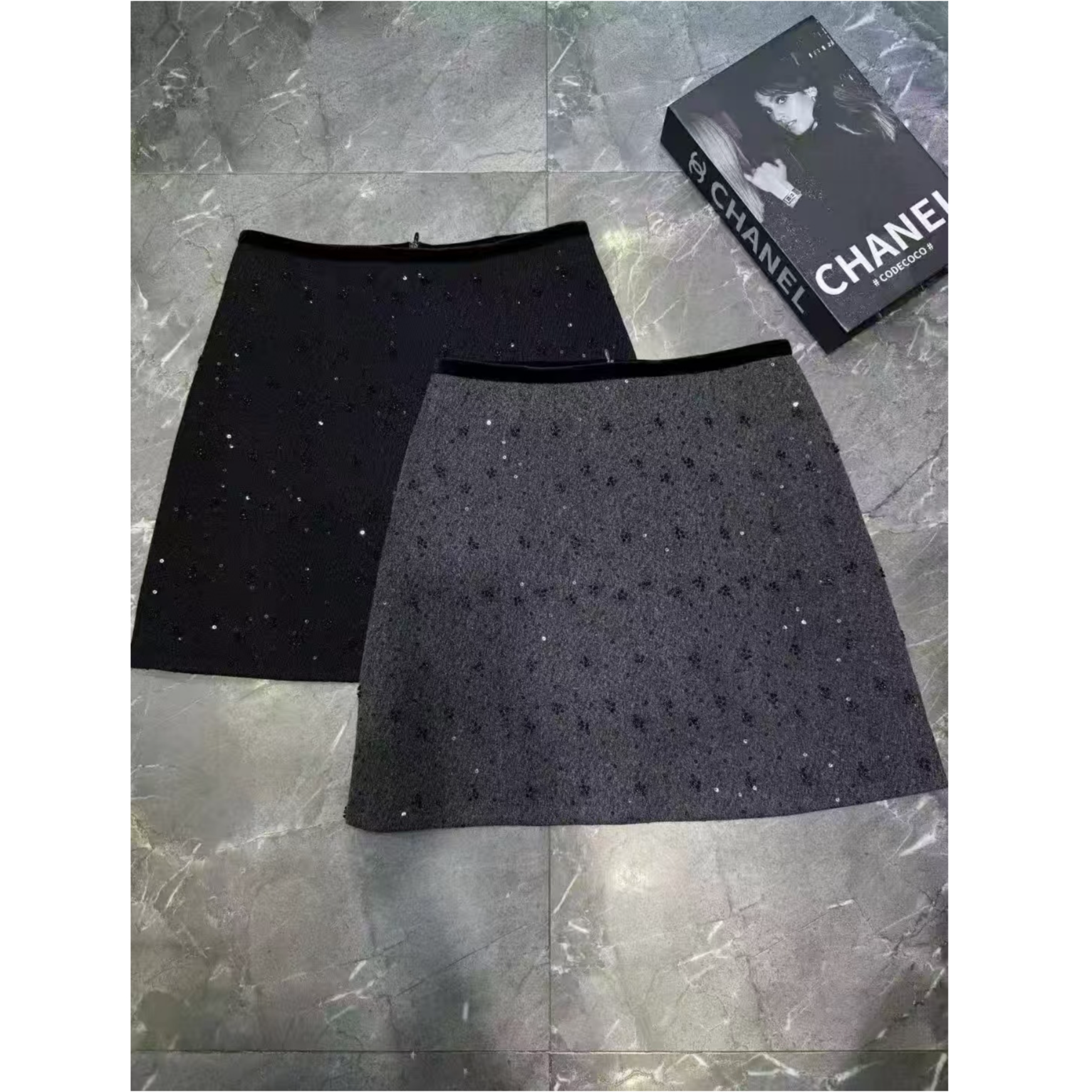 （柚子同款）YQ冬季亮晶晶休闲显瘦气质A字裙9617