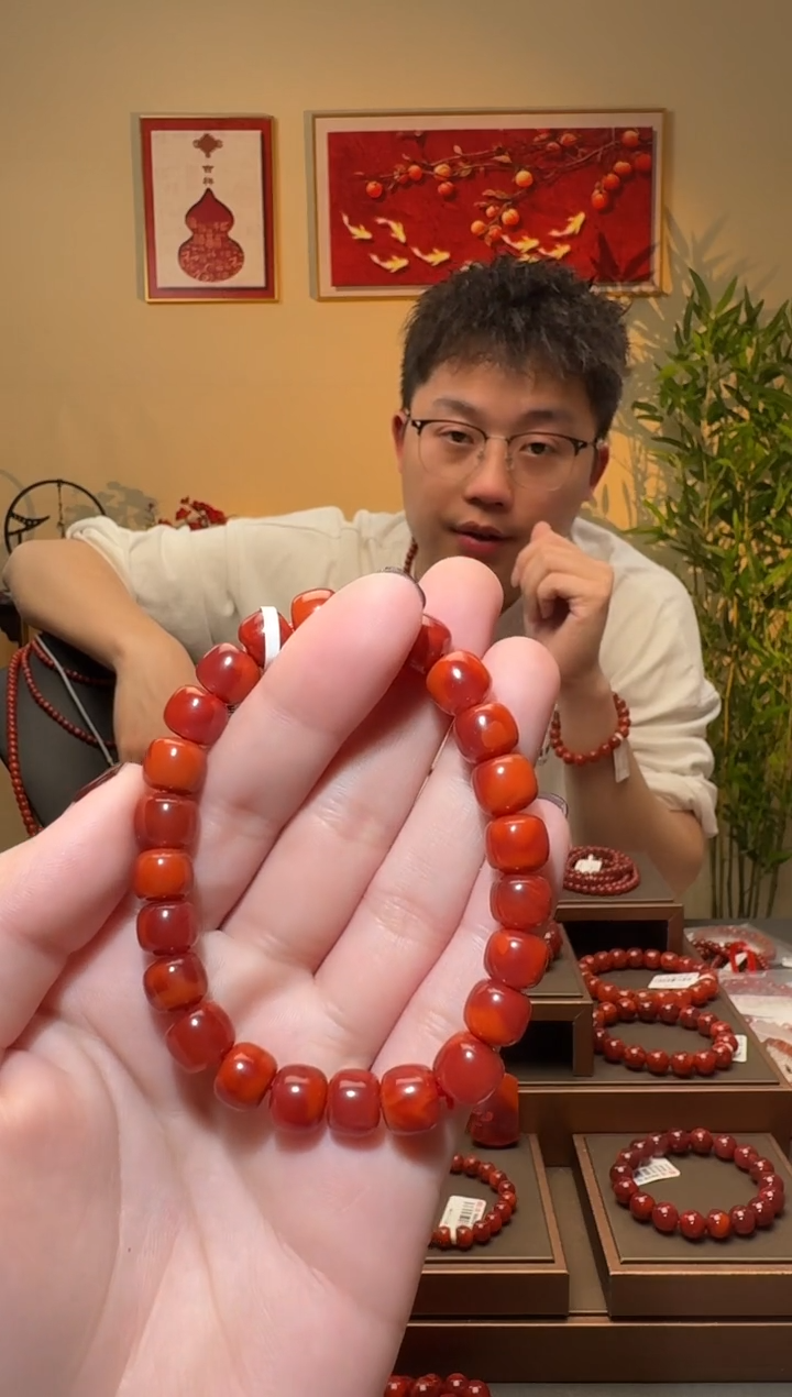 【闪购商品】南红玛瑙手串未镶嵌一条8mm+ 多样性发货
