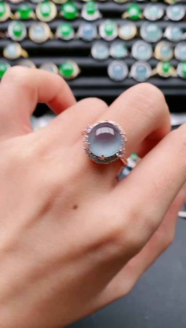 【闪购商品】翡翠戒指银S925镶嵌11111111