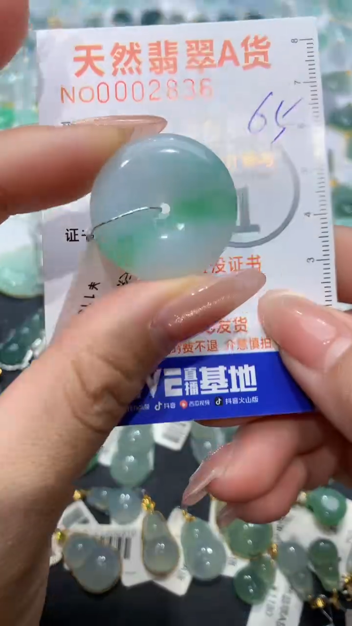 【闪购商品】翡翠颈饰未镶嵌天然缅甸A货翡翠65