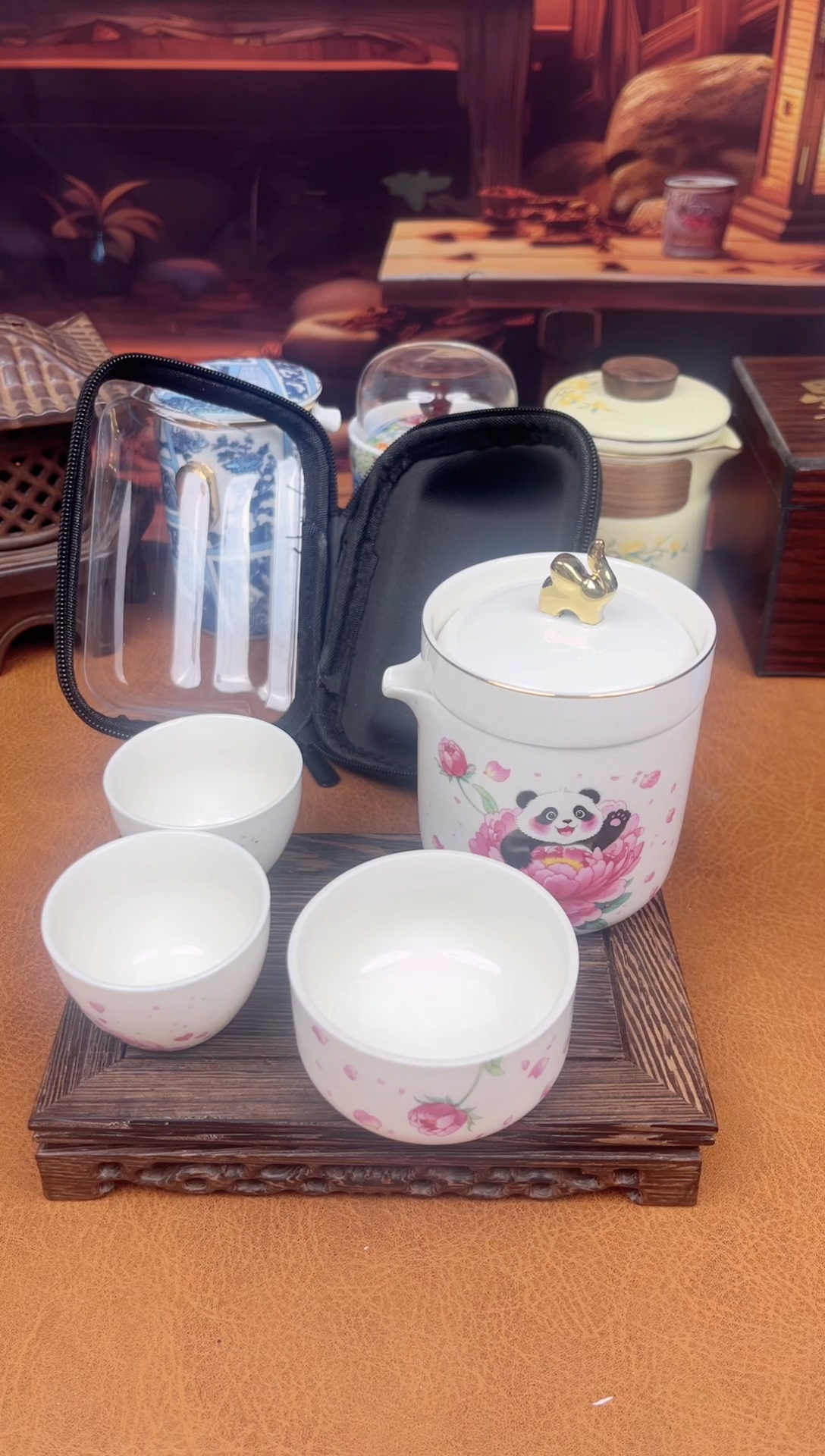 【闪购商品】陶瓷茶具摆件茶叶罐