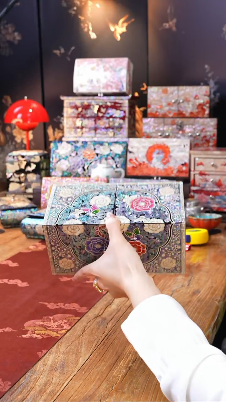 【闪购商品】瓷片核桃甄选非遗文化螺钿