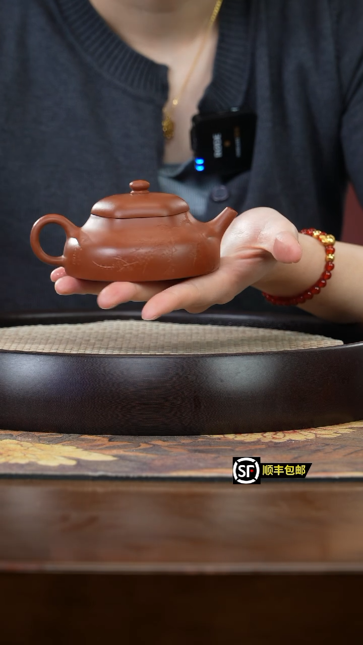 【闪购商品】紫砂茶壶CYZS188承艺朱泥六方静乐