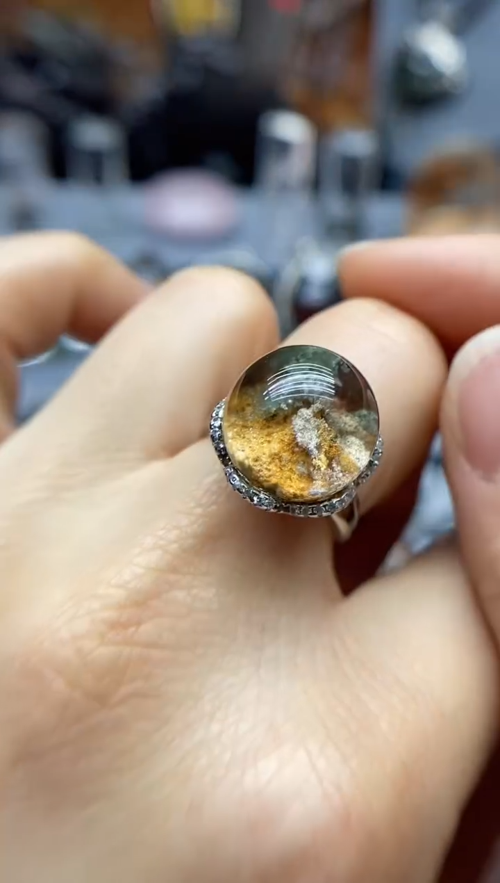 【闪购商品】水晶戒指银S925镶嵌水晶水晶