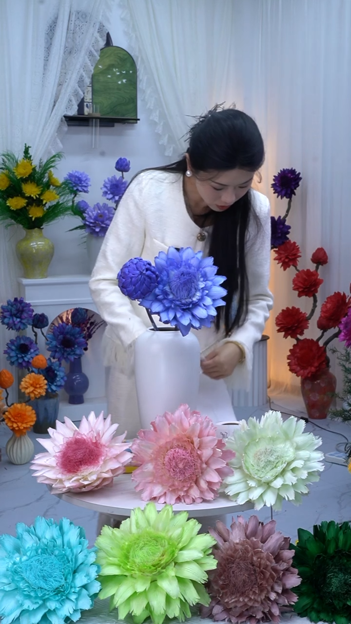 永生洋蓟紫色2头【吸色不均】9049