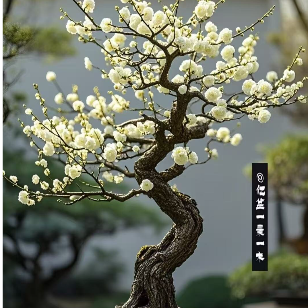 梅花老桩一物一拍