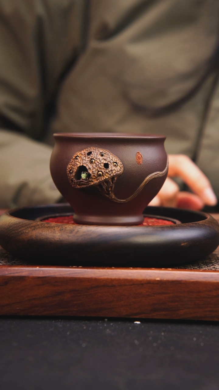 【闪购商品】紫砂茶杯原矿紫砂摆件