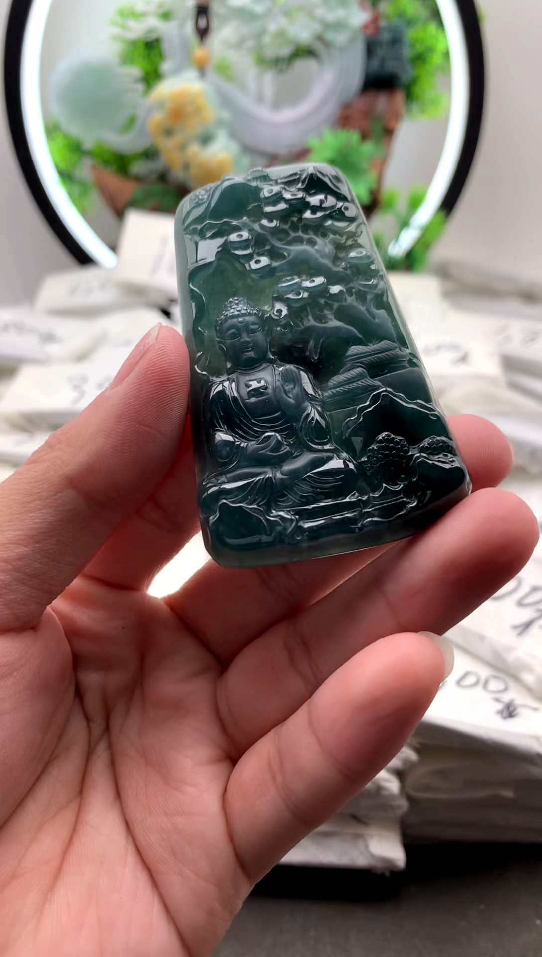 【闪购商品】翡翠颈饰未镶嵌阿弥陀佛