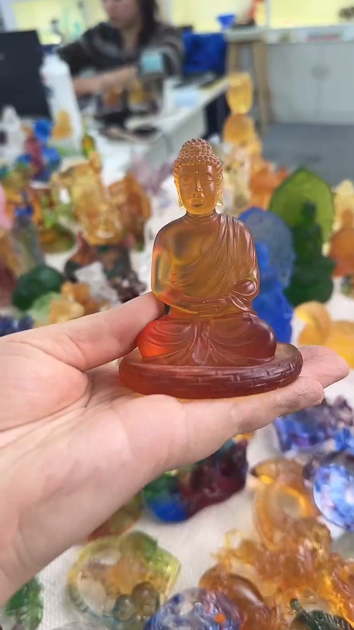 手工艺品琉璃佛像