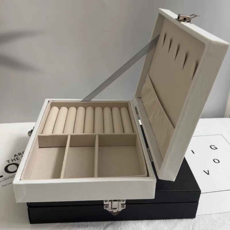 首饰盒/箱 首饰盒时尚收纳盒首饰箱精致耳环耳钉简约