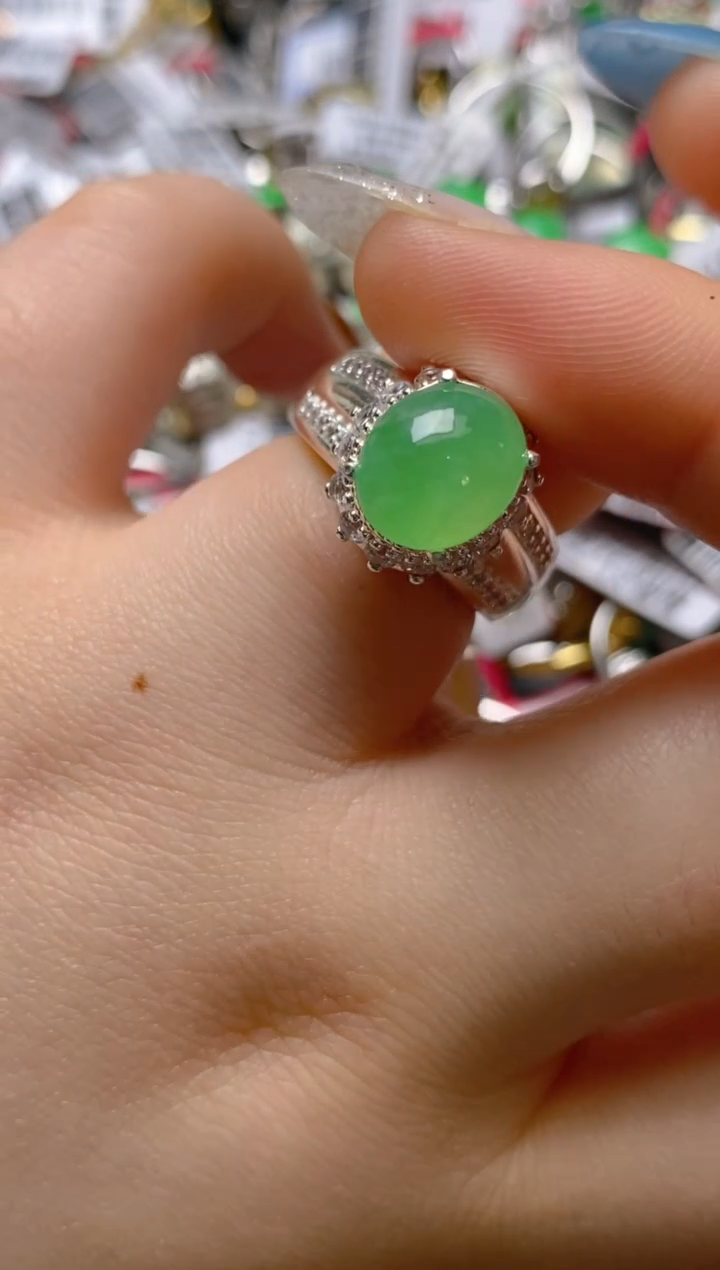 未镶嵌戒指翡翠铜托