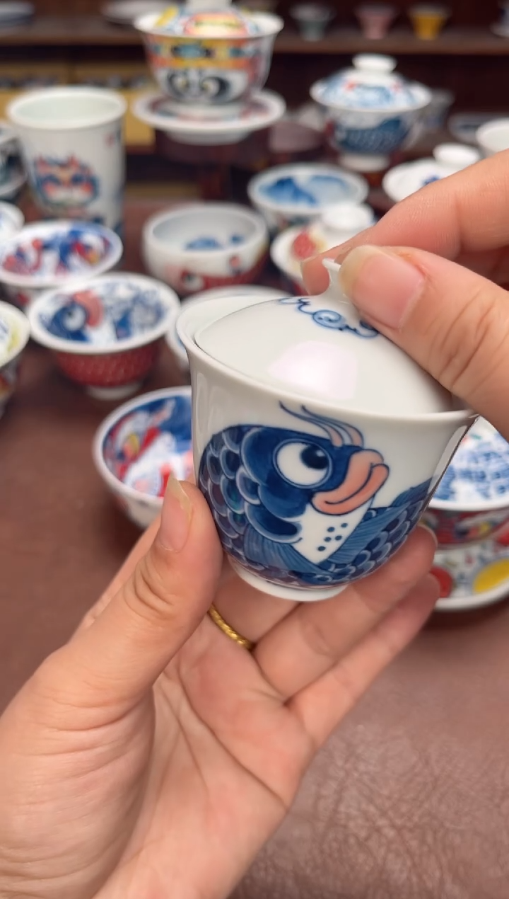 【闪购商品】宠粉福利价        蓝鱼盖碗